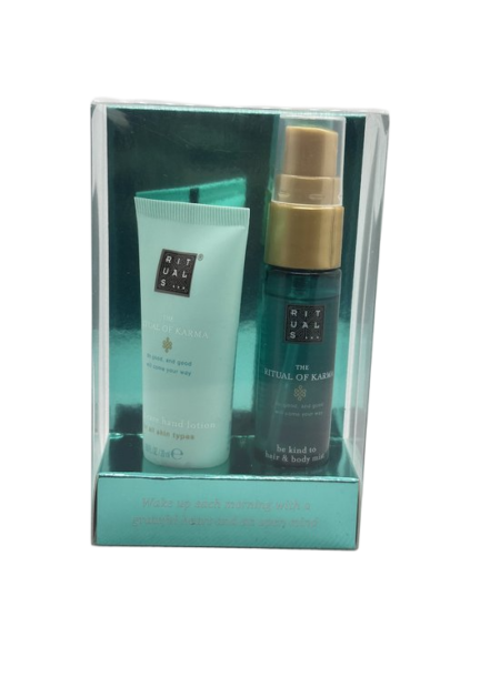 RITUALS - MINI SET (HAIR & BODY MIST 20ML + HAND LOTION 20ML) **KARMA**