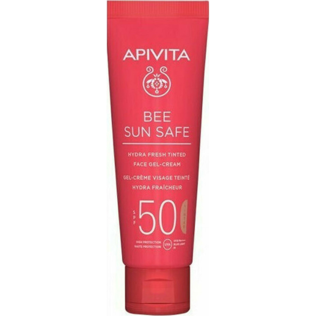APIVITA BEE SUN SAFE HYDRA FRESH TINTED FACE GEL-CREAM SPF50 50ML