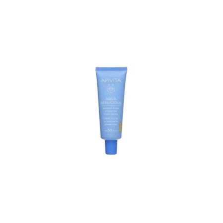APIVITA AQUA BEELICIOUS HEALTHY GLOW HIDRATANTING FLUID CREAM TINTED SPF30 40ML