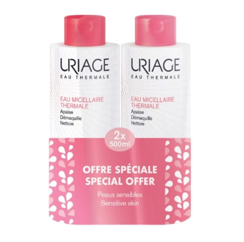 *SET* URIAGE – EAU MICELLAIRE THERMALE (SENSITIVE SKIN) 500ML X2