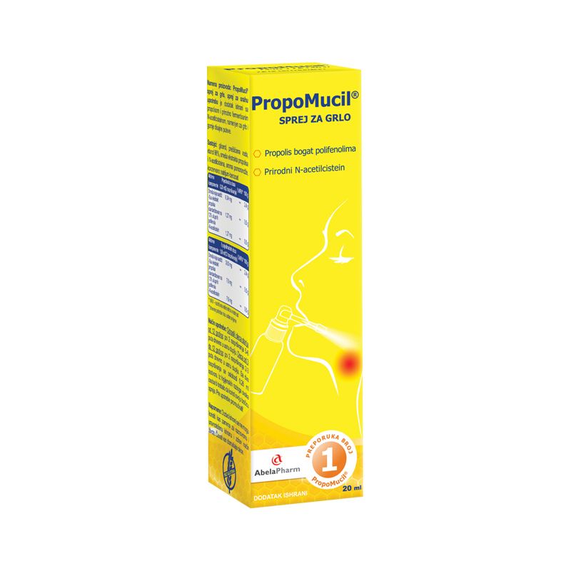 PROPOMUCIL SPREJ ZA GRLO 20ML