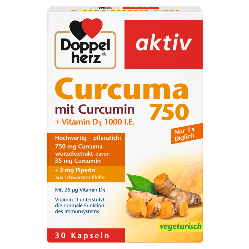 DOPPEL HERZ CURCUMA 750 CAPS. X 30