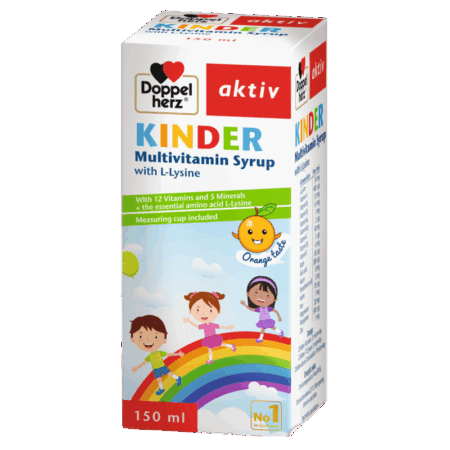 DOPPEL HERZ KINDER MULTIVITAMIN SYRUP 150ML