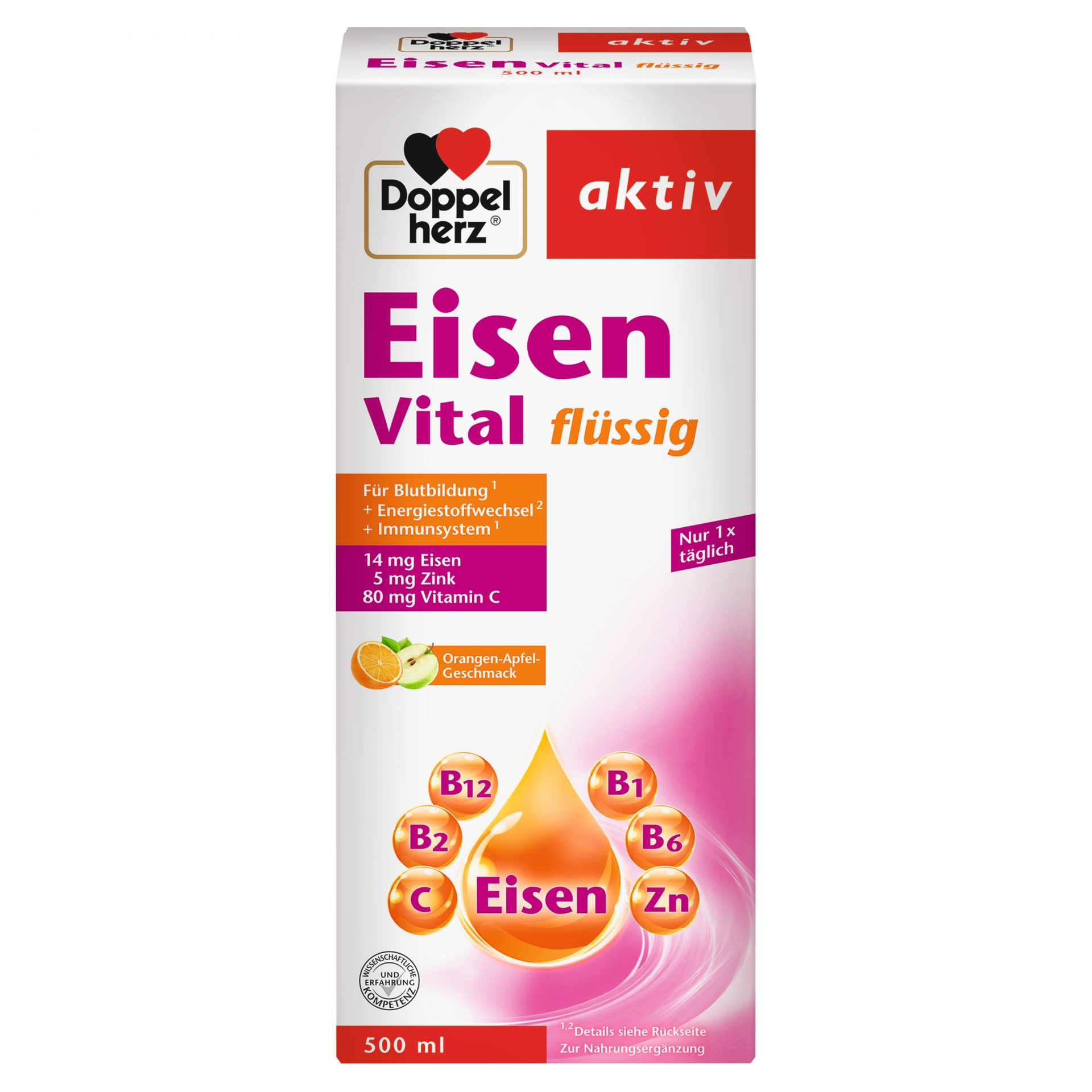 DOPPEL HERZ EISEN VITAL SYRUP 500ML