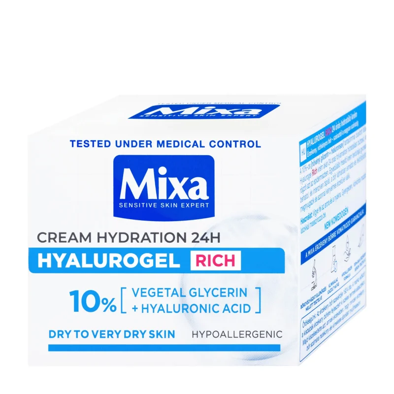 MIXA HYALUROGEL RICH CREAM HYDRATATION 50ML