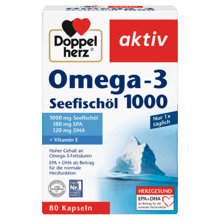 DOPPEL HERZ OMEGA-3 1000 CAPS. X 80
