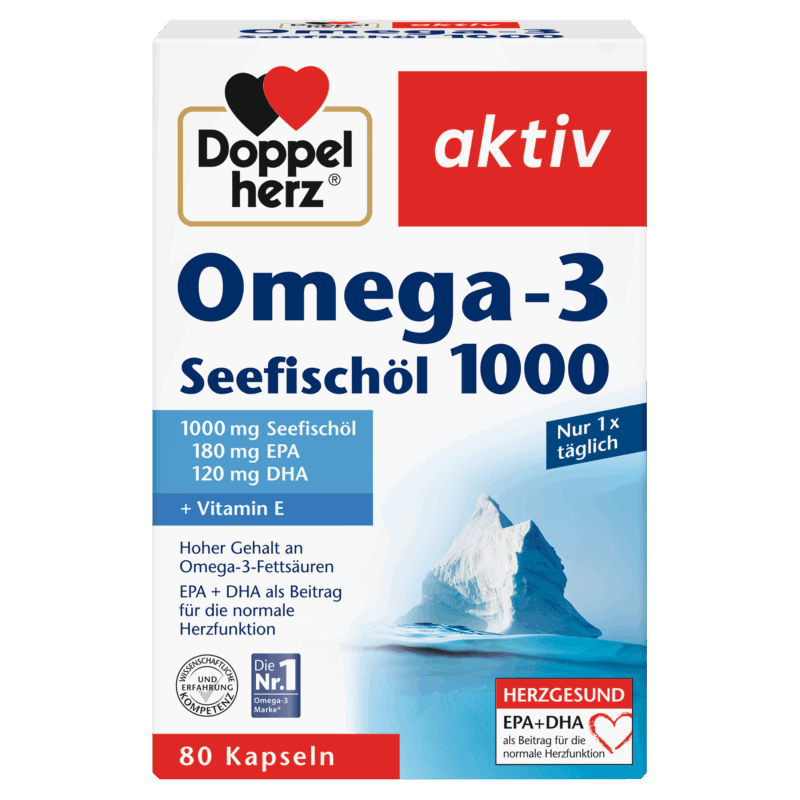 DOPPEL HERZ OMEGA-3 1000 CAPS. X 80